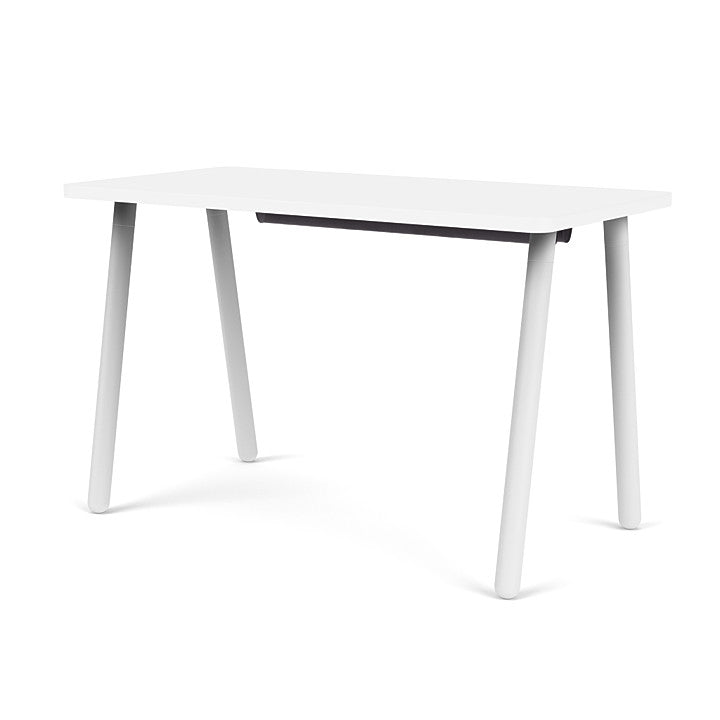 Reya Office Desk with Angled Metal Legs - Kansas City Office Furniture