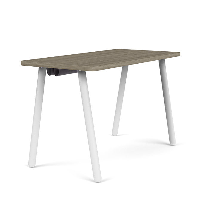 Reya Office Desk with Angled Metal Legs - Kansas City Office Furniture