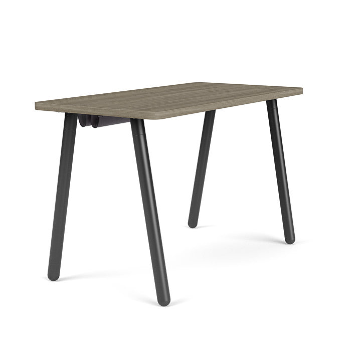 Reya Office Desk with Angled Metal Legs - Kansas City Office Furniture