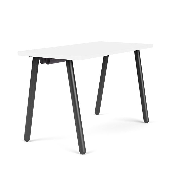 Reya Office Desk with Angled Metal Legs - Kansas City Office Furniture
