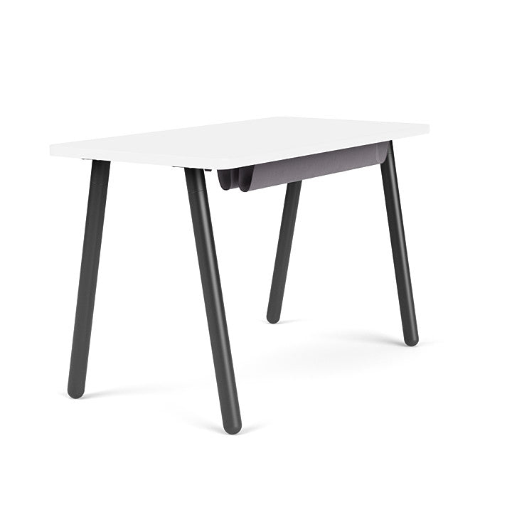 Reya Office Desk with Angled Metal Legs - Kansas City Office Furniture