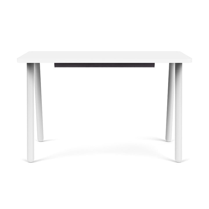 Reya Office Desk with Angled Metal Legs - Kansas City Office Furniture