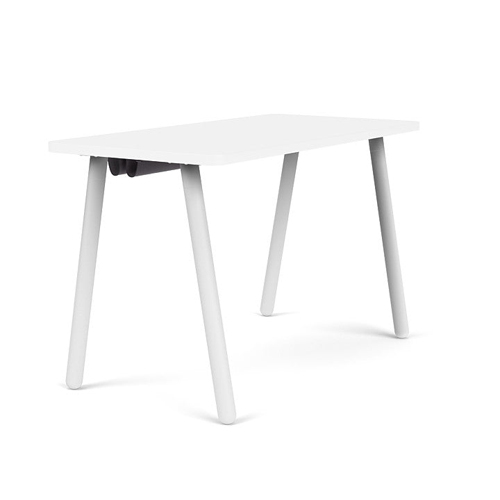 Reya Office Desk with Angled Metal Legs - Kansas City Office Furniture
