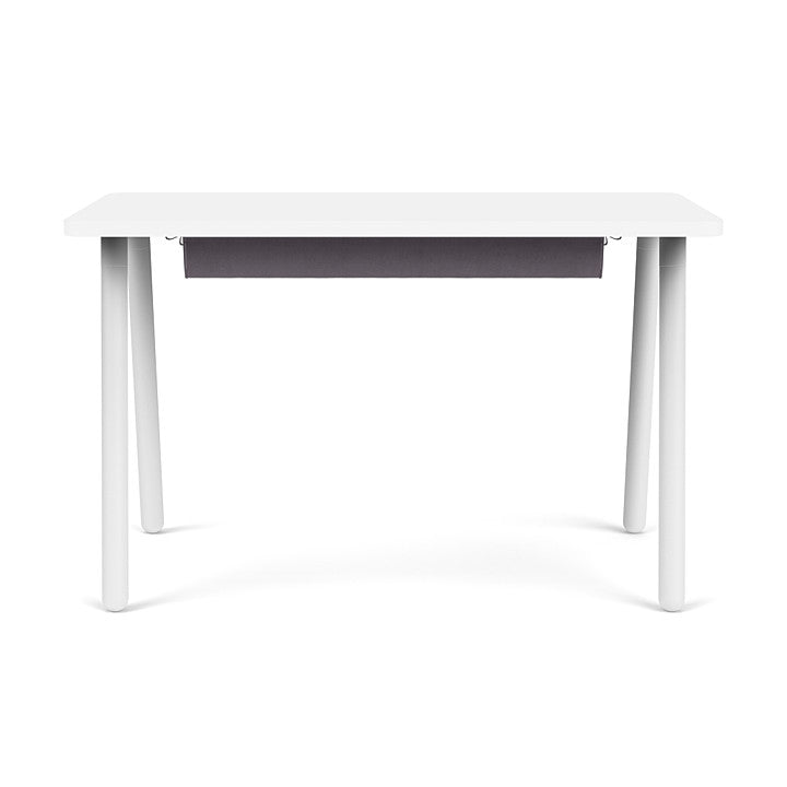Reya Office Desk with Angled Metal Legs - Kansas City Office Furniture