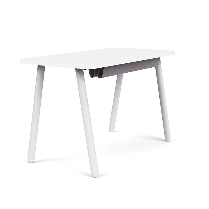 Reya Office Desk with Angled Metal Legs - Kansas City Office Furniture