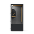 Black Room Phone Booth, soundproof privacy pod with built-in desk. Kansas City Office Furniture