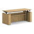 Executive Laminate 30"x72" Height Adjustable Desk in Aspen Laminate with Black Base - Kansas City Office Furniture