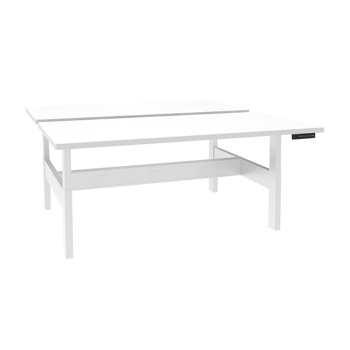 Height Adjustable 4-Pod Benching Workstation - Kansas City Office Furniture