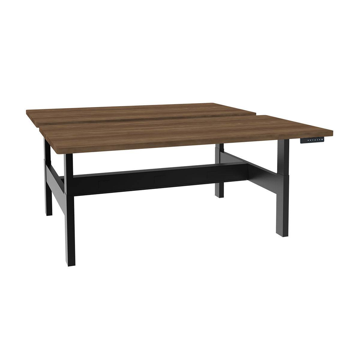 Height Adjustable 4-Pod Benching Workstation - Kansas City Office Furniture