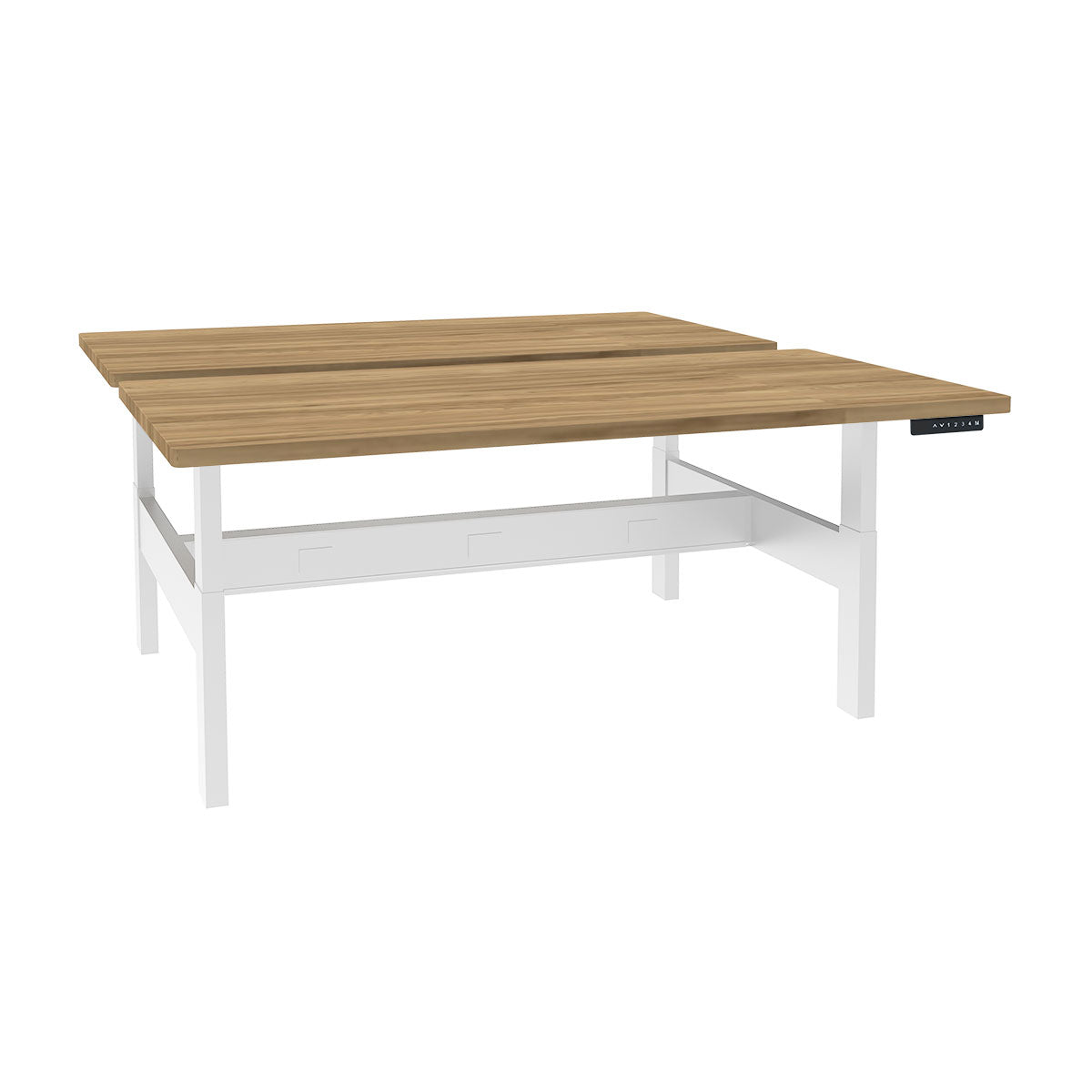 Height Adjustable 4-Pod Benching Workstation - Kansas City Office Furniture