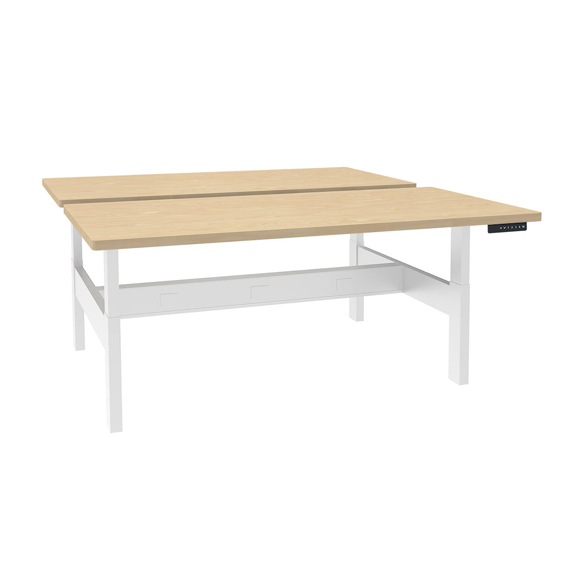 Height Adjustable 4-Pod Benching Workstation - Kansas City Office Furniture