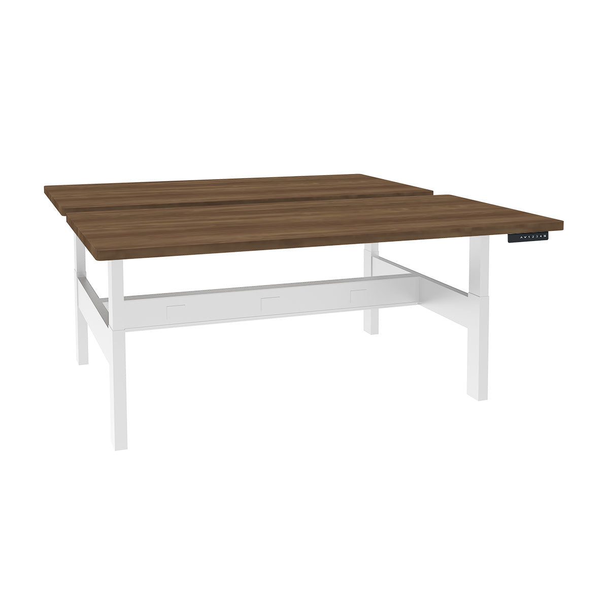 Height Adjustable 4-Pod Benching Workstation - Kansas City Office Furniture