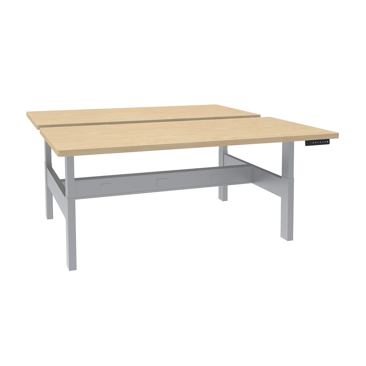 Height Adjustable 4-Pod Benching Workstation - Kansas City Office Furniture