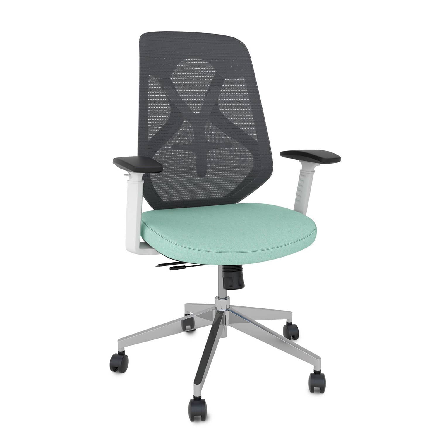 Brookside Mesh Back Desk Chair in sea foam. Kansas City Office Design and Furniture.